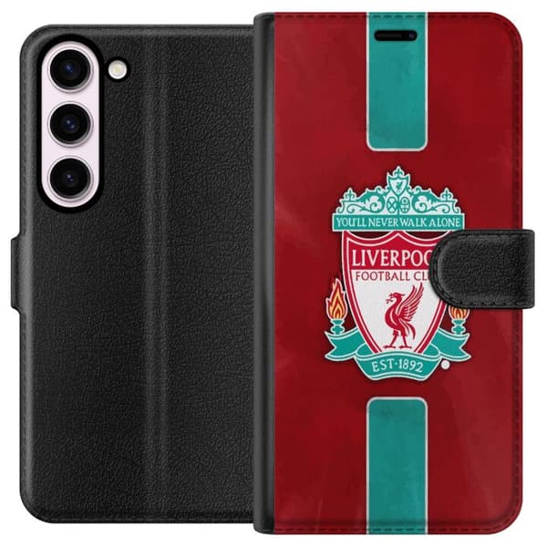 Samsung Galaxy S23 Lompakkokotelo Liverpool FC - Klassinen jalkapallourheilu Punaisena