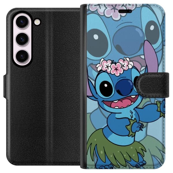 Samsung Galaxy S23 Lommeboketui Stitch under stjernene - Magisk Anime-stil