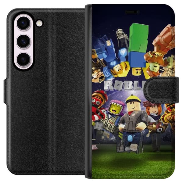 Samsung Galaxy S23 Tegnebogsetui Roblox Verden - Gaming Eventyr for Børn og Unge
