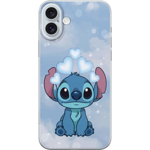 Apple iPhone 16 Plus Läpinäkyvä kuori Stitch Hyppäävä Ilo - Hauska Suunnittelu Lahjalle