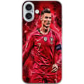 Miniatyrbild 1 av 3: Apple iPhone 16 Plus Genomskinligt Skal Ronaldo Skills – CR7 Design för Äkta Supporters