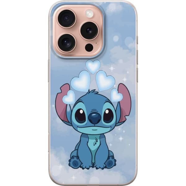 Apple iPhone 16 Pro Gjennomsiktig deksel Stitch Hoppande Gled - Morsomt Design for Gave