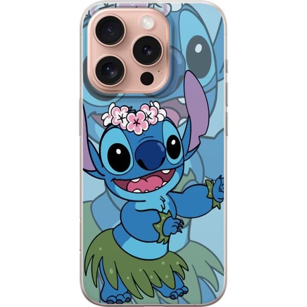 Apple iPhone 16 Pro Genomskinligt Skal Stitch under Stjärnorna – Magisk Anime-stil