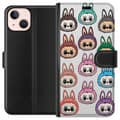 Miniatyrbild 1 av 3: Apple iPhone 13 Plånboksfodral Labubu Macaron Monster – Söt Samlarfigur med Stil