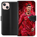 Miniatyrbillede 1 af 3: Apple iPhone 13 Tegnebogsetui Ronaldo Færdigheder - CR7 Design for Ægte Fans