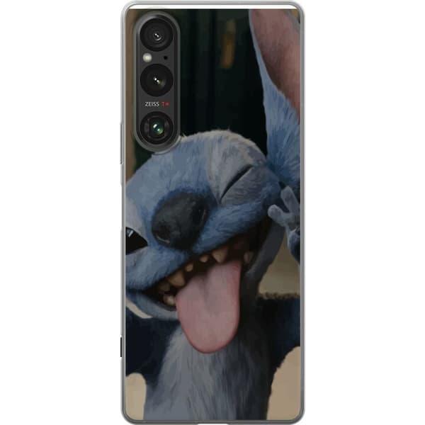 Sony Xperia 1 VI Gennemsigtig cover Stitch Sød Alien - Blå Favorit fra Ydre Rummet