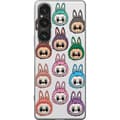 Miniatyrbillede 1 af 3: Sony Xperia 1 VI Gennemsigtig cover Labubu Macaron Monster - Nuttet Samlefigur med Stil