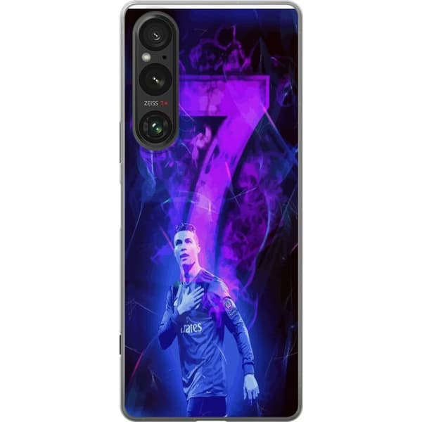 Sony Xperia 1 VI Gennemsigtig cover Ronaldo 7 - Fodboldlegende i Handling for Fans