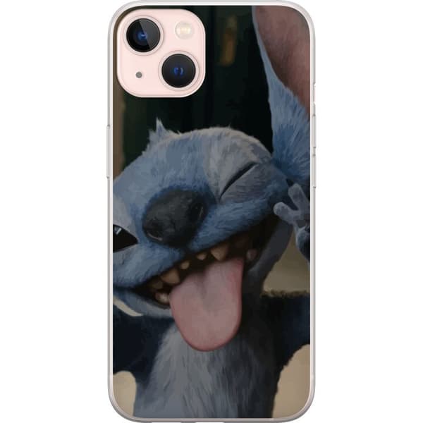Apple iPhone 13 Läpinäkyvä kuori Stitch Söpö Alien - Sininen Suosikki Ulkoavaruudesta
