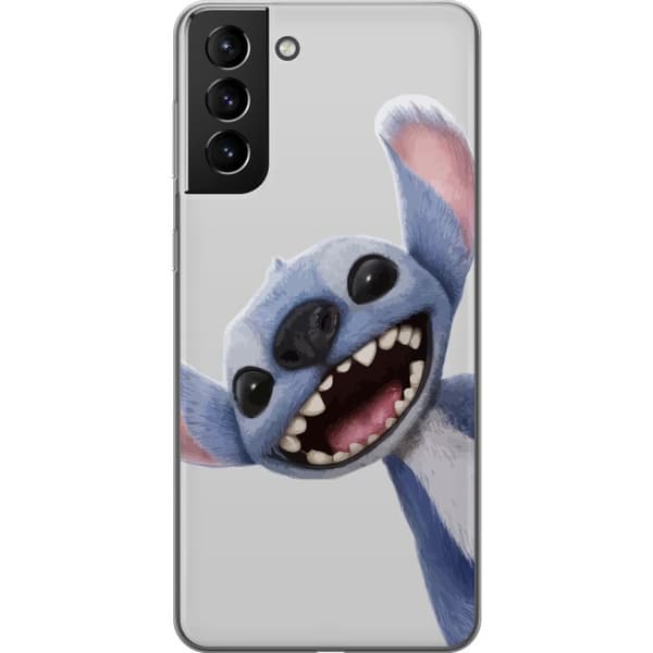 Samsung Galaxy S21+ 5G Genomskinligt Skal Stitch i Fart – Kawaii Design för Fans & Barn