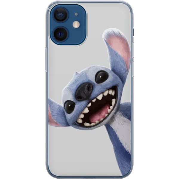 Apple iPhone 12 mini Gennemsigtig cover Stitch i fart - Kawaii-design til fans & børn