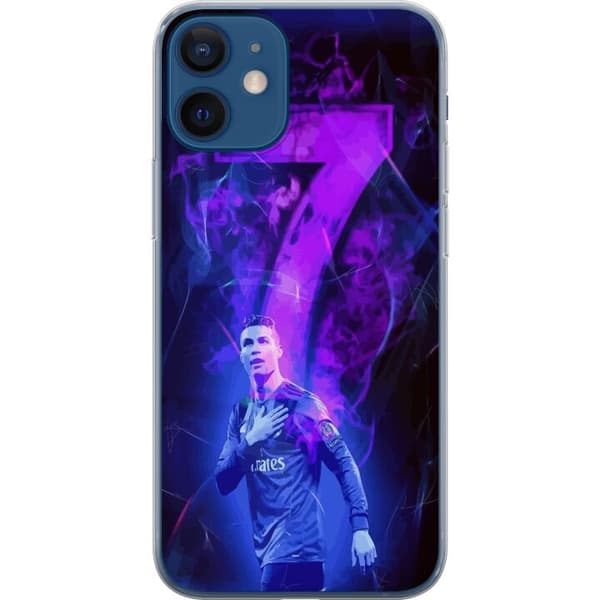 Apple iPhone 12 mini Gjennomsiktig deksel Ronaldo 7 - Fotballlegenden i Aksjon for Fans