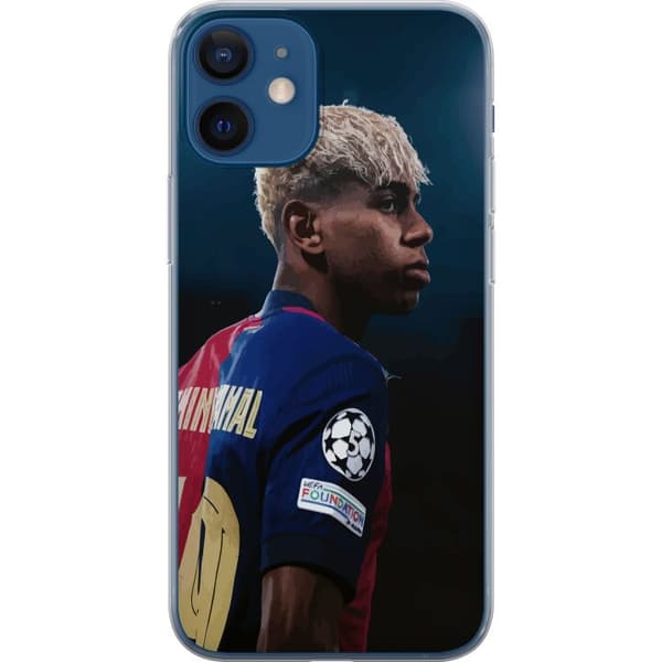 Apple iPhone 12 mini Genomskinligt Skal Lamine Yamal – Barcelonas Wonderkid i Fokus