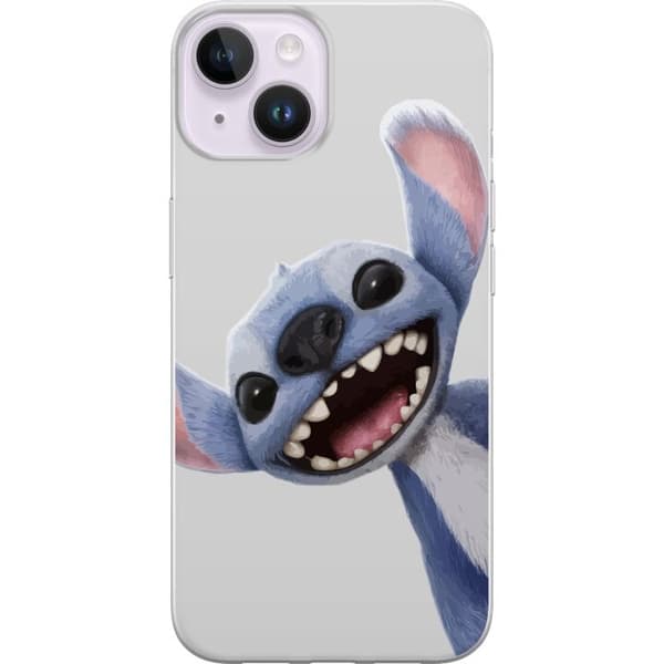 Apple iPhone 14 Plus Gennemsigtig cover Stitch i fart - Kawaii-design til fans & børn