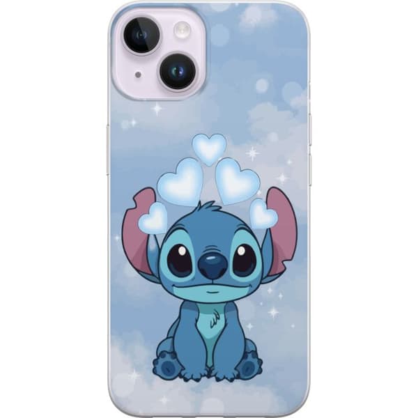 Apple iPhone 14 Plus Gennemsigtig cover Stitch Hoppende Glæde - Sjovt Design til Gave
