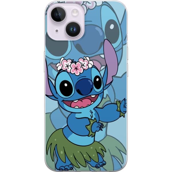 Apple iPhone 14 Plus Gjennomsiktig deksel Stitch under stjernene - Magisk Anime-stil