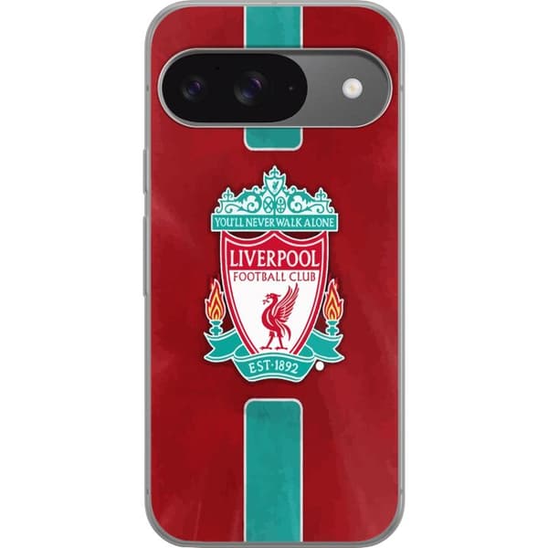 Google Pixel 9 Pro Genomskinligt Skal Liverpool FC – Klassisk Fotbollsstolthet i Rött