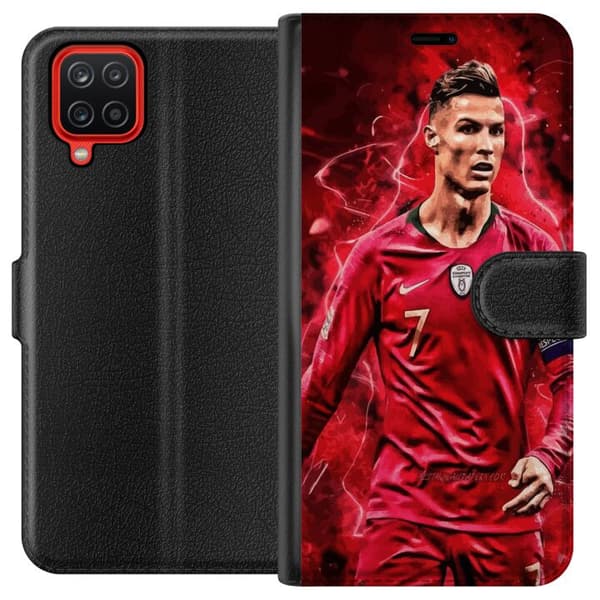 Samsung Galaxy A12 Lommeboketui Ronaldo Ferdigheter - CR7 Design for Ekte Supportere