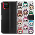 Pikkukuva 1 / 3: Samsung Galaxy A12 Lompakkokotelo Labubu Macaron Monster - Söpö Keräilyfiguuri Tyylillä