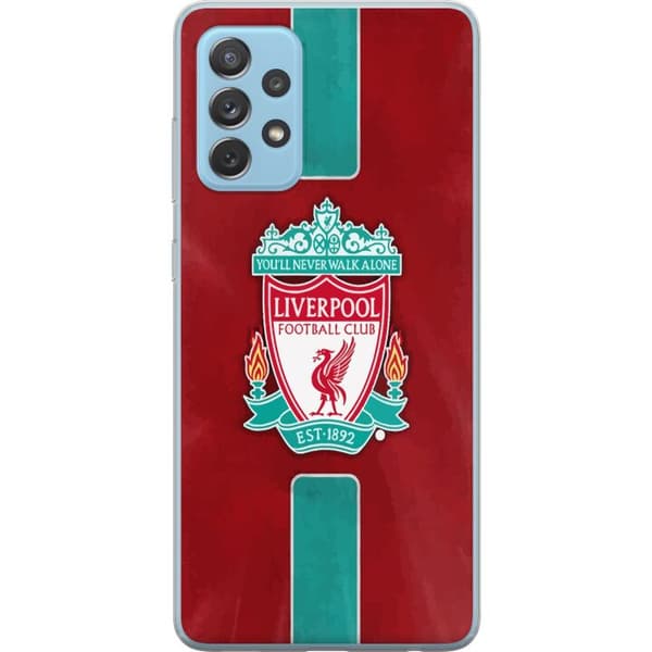 Samsung Galaxy A52 5G Gennemsigtig cover Liverpool FC - Klassisk Fodboldstolthed i Rødt