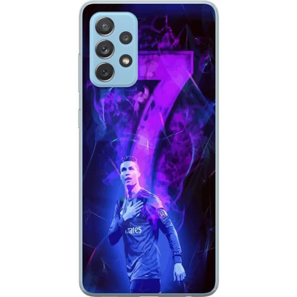 Samsung Galaxy A52 5G Gjennomsiktig deksel Ronaldo 7 - Fotballlegenden i Aksjon for Fans