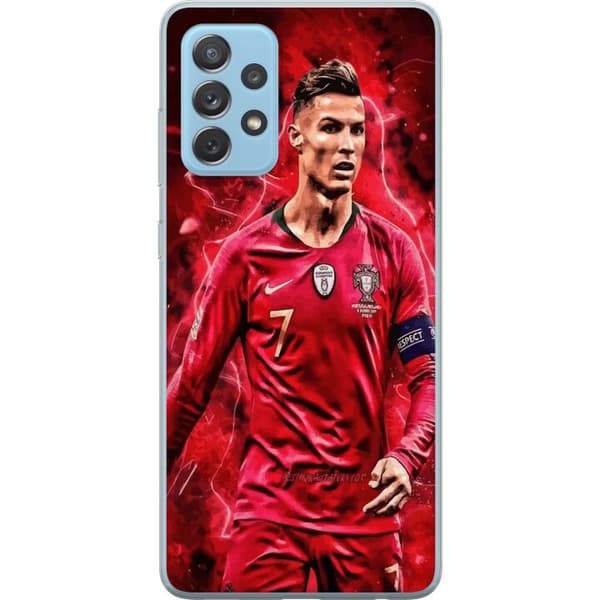 Samsung Galaxy A52 5G Gjennomsiktig deksel Ronaldo Ferdigheter - CR7 Design for Ekte Supportere