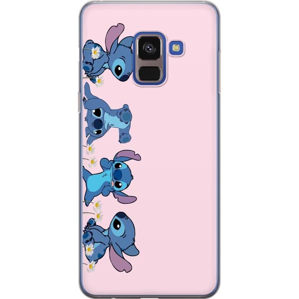 Samsung Galaxy A8 (2018) Gennemsigtig cover  Stitch Grin & Leg – Perfekt til Telefoncovers eller Plakater