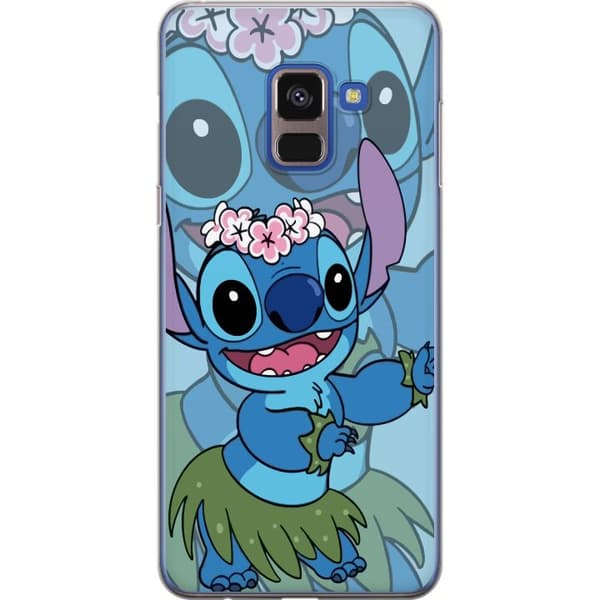 Samsung Galaxy A8 (2018) Gjennomsiktig deksel Stitch under stjernene - Magisk Anime-stil