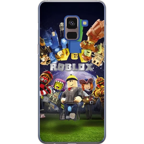 Samsung Galaxy A8 (2018) Gennemsigtig cover Roblox Verden - Gaming Eventyr for Børn og Unge
