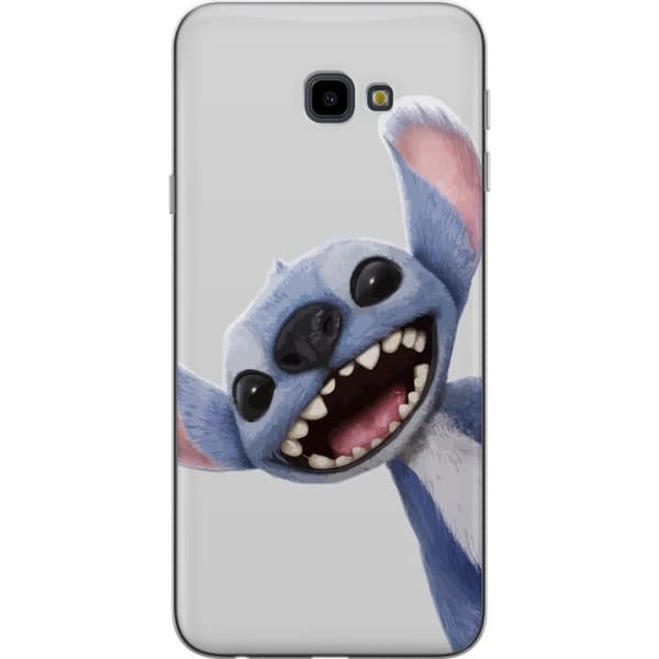 Samsung Galaxy J4+ Gjennomsiktig deksel Stitch i Fart - Kawaii Design for Fans & Barn