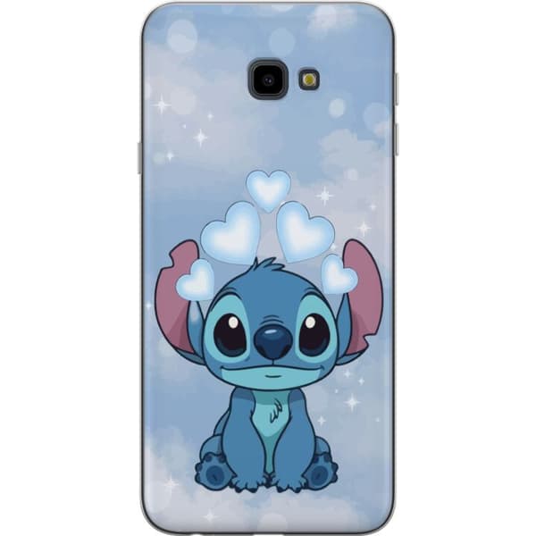 Samsung Galaxy J4+ Gjennomsiktig deksel Stitch Hoppande Gled - Morsomt Design for Gave