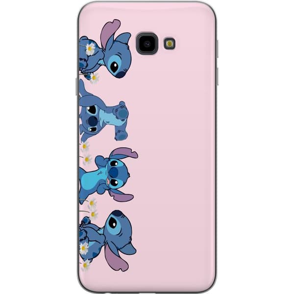 Samsung Galaxy J4+ Gennemsigtig cover  Stitch Grin & Leg – Perfekt til Telefoncovers eller Plakater
