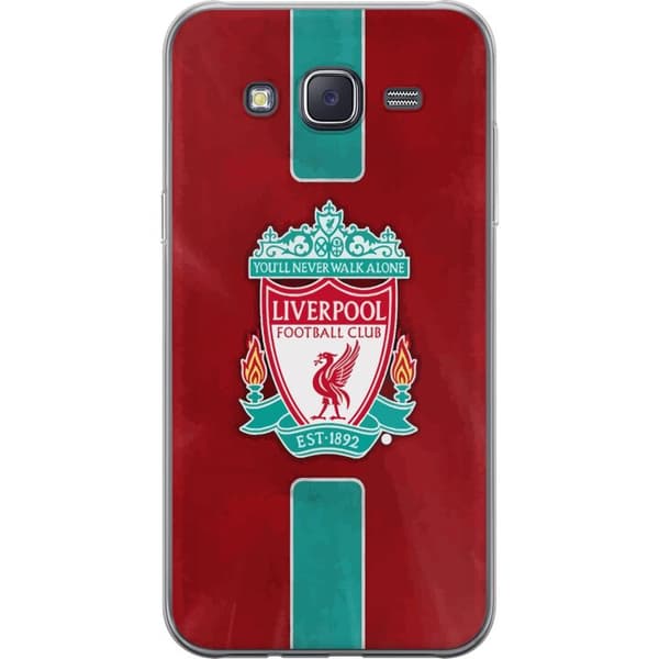 Samsung Galaxy J5 Gjennomsiktig deksel Liverpool FC - Klassisk Fotballstolthet i Rødt