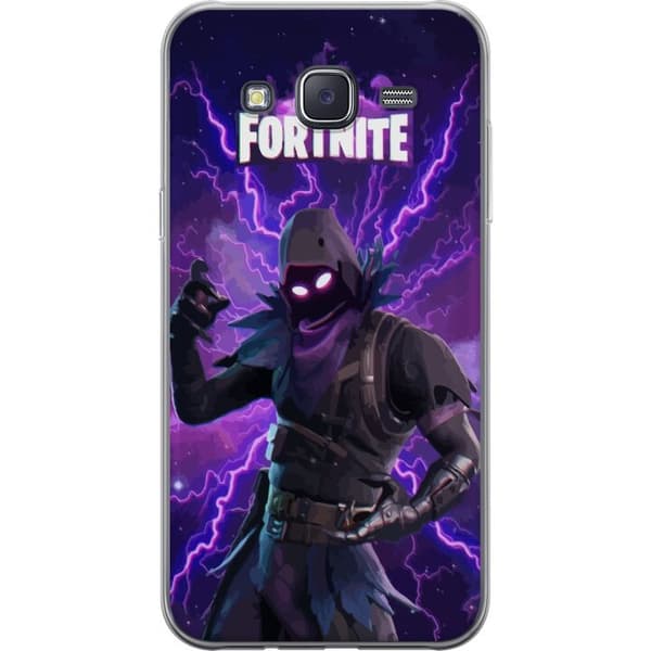 Samsung Galaxy J5 Gennemsigtig cover Fortnite Raven