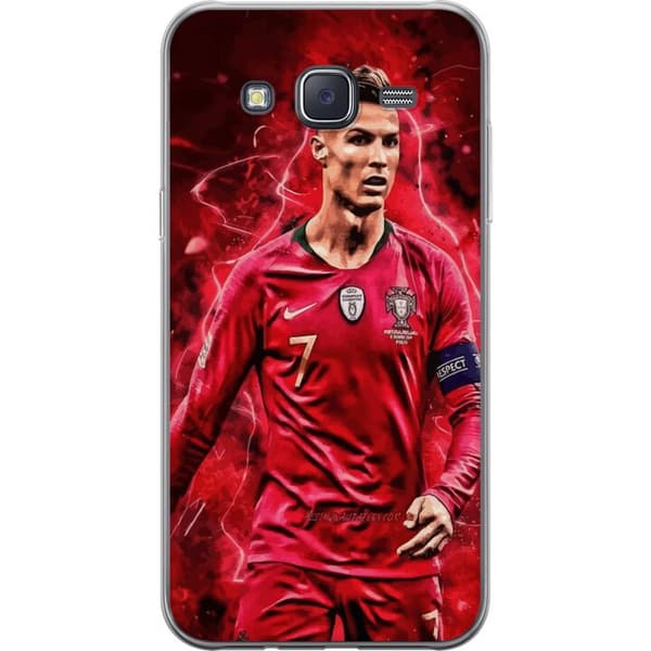Samsung Galaxy J5 Gennemsigtig cover Ronaldo Færdigheder - CR7 Design for Ægte Fans