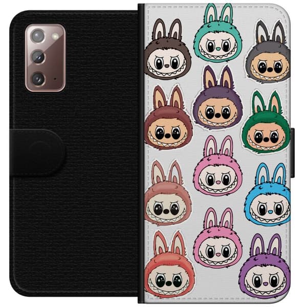 Samsung Galaxy Note20 Lommeboketui Labubu Macaron Monster - Søt Samlefigur med Stil