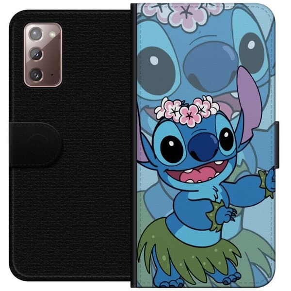 Samsung Galaxy Note20 Lompakkokotelo Stitch tähtien alla - Taianomainen Anime-tyyli