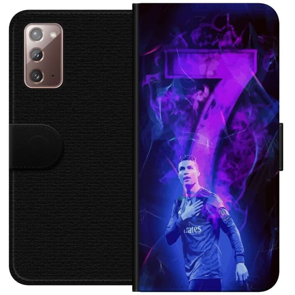 Samsung Galaxy Note20 Tegnebogsetui Ronaldo 7 - Fodboldlegende i Handling for Fans