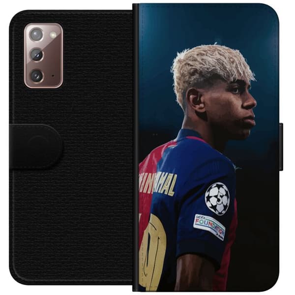 Samsung Galaxy Note20 Tegnebogsetui Lamine Yamal - Barcelonas Wunderkind i fokus