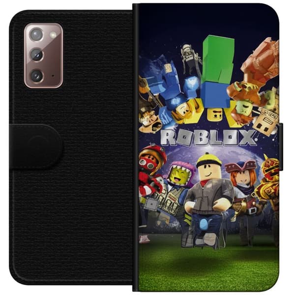 Samsung Galaxy Note20 Tegnebogsetui Roblox Verden - Gaming Eventyr for Børn og Unge