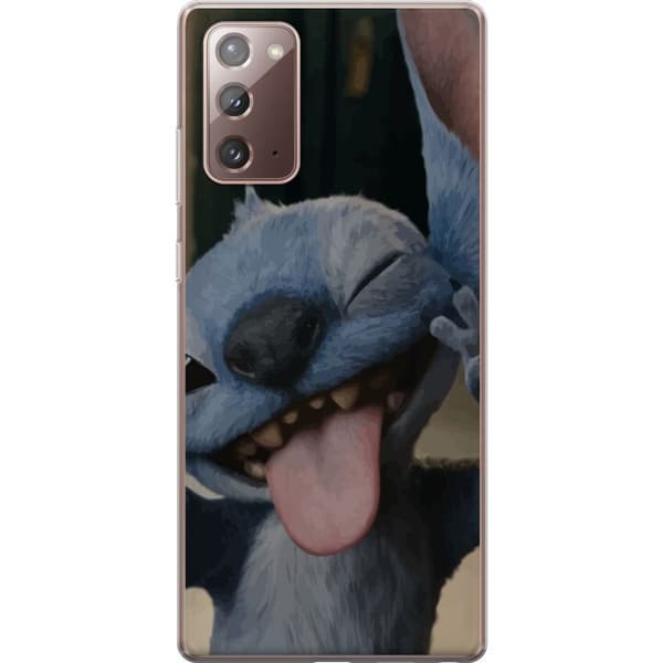 Samsung Galaxy Note20 Gjennomsiktig deksel Stitch Søt Alien - Blå Favoritt fra Ytre Rommet