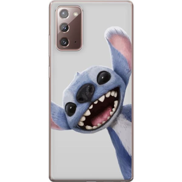 Samsung Galaxy Note20 Läpinäkyvä kuori Stitch liikkeessä - Kawaii-suunnittelu faneille ja lapsille