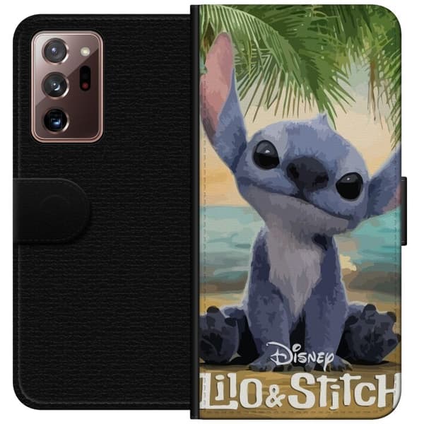Samsung Galaxy Note20 Ultra Plånboksfodral Stitch Kärleksfull – Med Hjärtan & Kawaii-känsla