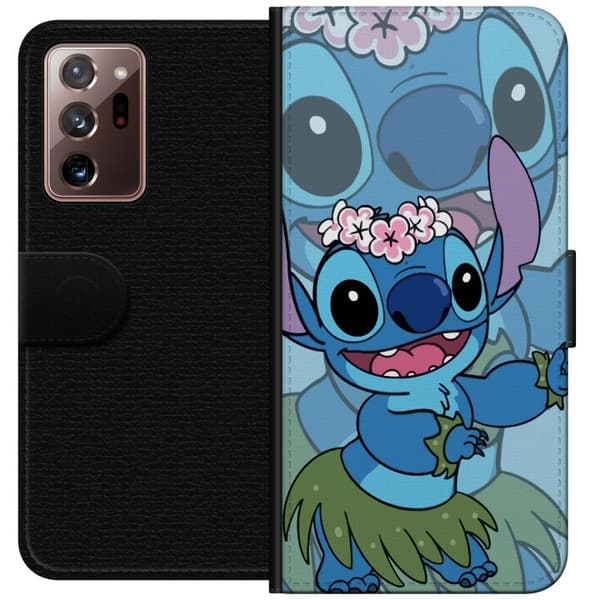 Samsung Galaxy Note20 Ultra Tegnebogsetui Stitch under Stjernerne - Magisk Anime-stil
