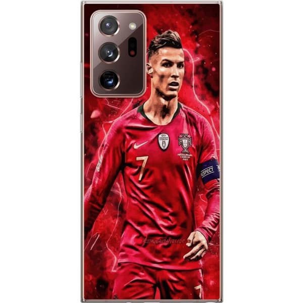 Samsung Galaxy Note20 Ultra Gjennomsiktig deksel Ronaldo Ferdigheter - CR7 Design for Ekte Supportere