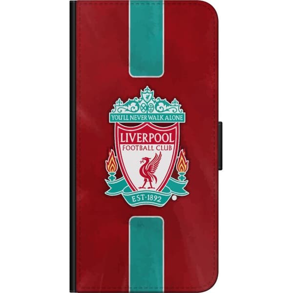 Samsung Galaxy Note9 Tegnebogsetui Liverpool FC - Klassisk Fodboldstolthed i Rødt