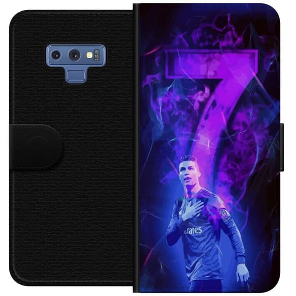 Samsung Galaxy Note9 Tegnebogsetui Ronaldo 7 - Fodboldlegende i Handling for Fans