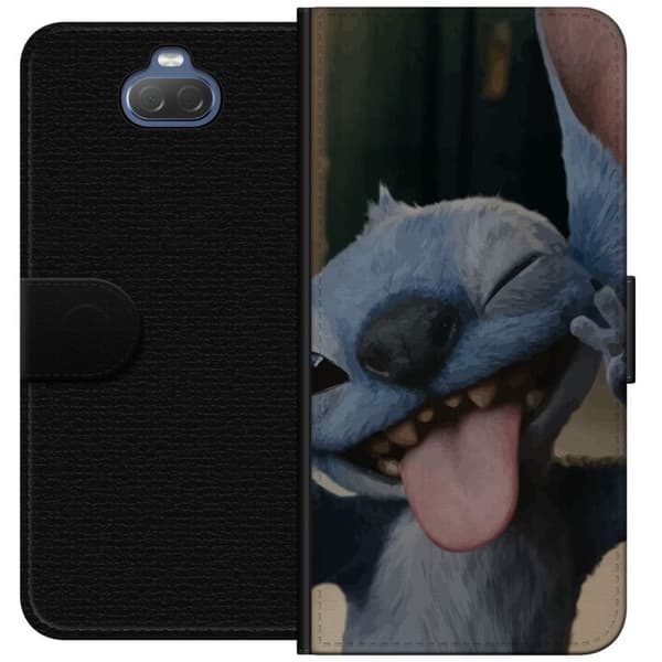 Sony Xperia 10 Tegnebogsetui Stitch Sød Alien - Blå Favorit fra Ydre Rummet