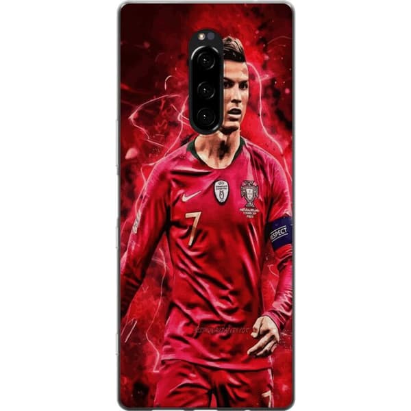 Sony Xperia 1 Gennemsigtig cover Ronaldo Færdigheder - CR7 Design for Ægte Fans