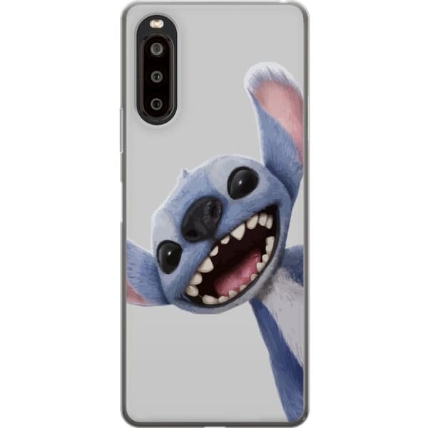 Sony Xperia 10 II Gjennomsiktig deksel Stitch i Fart - Kawaii Design for Fans & Barn